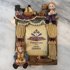 Vintage Nursery Picture Frame   Trains, Boats, Teddy Bears  Kids Theme 3.5x5  