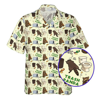 Drunk Raccoon Hawaiian Shirt, Gift For Friends