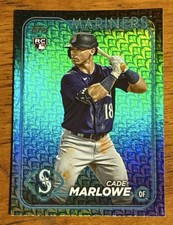 Topps 2024 Series 1 Cade Marlowe Rookie #286 Holiday Refractor Insert Card