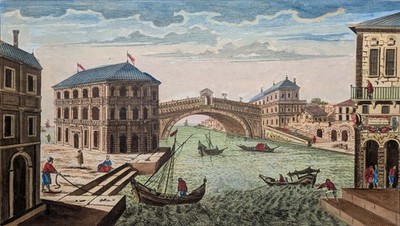 Venedig - Rialtobrücke - Basset 1780 - Venice - Venezia - Rare