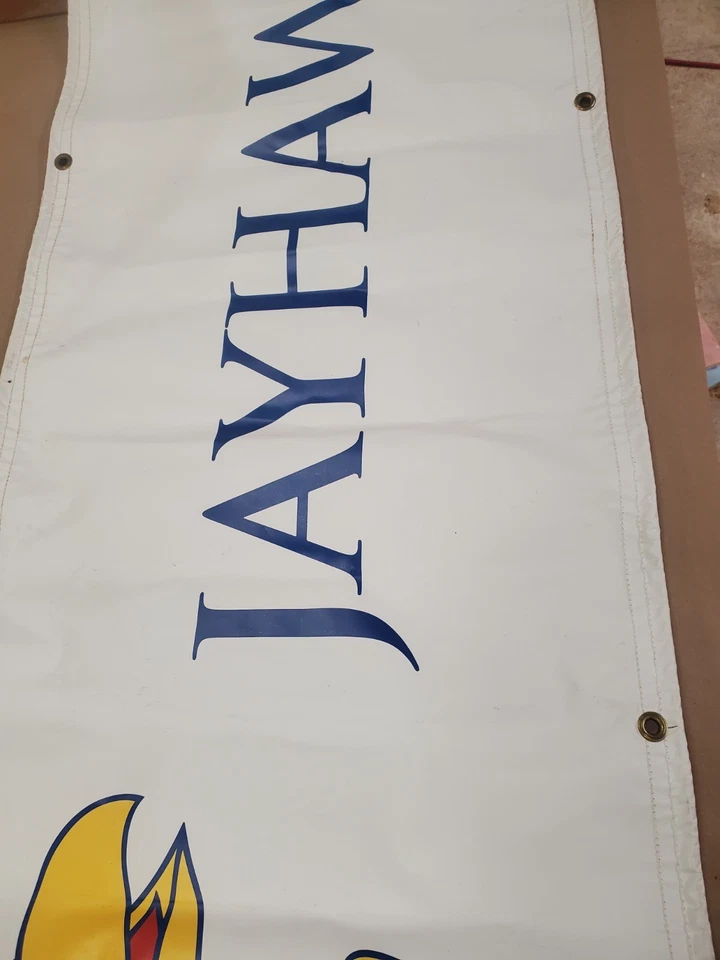 University of Kansas Jayhawks Vinyl Sign Wall Hanging Decor Man Cave College - Image 2 of 4