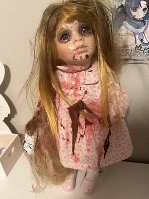 Creepy Doll, Scary Doll, Halloween Doll, haunted Doll, Halloween Decor, Lizzy