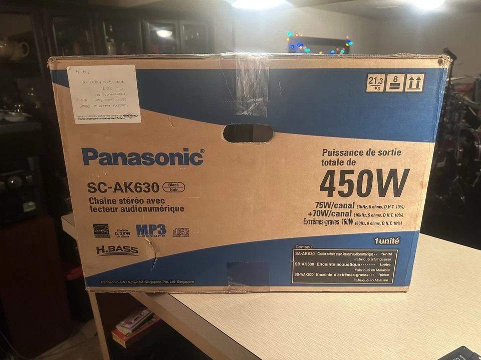 Panasonic SC-AK630 5 CD Cambiador Sistema Estéreo Serie Nitrix NUEVO CAJA ABIERTA Foto 4 de 4