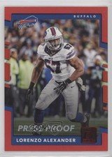 2017 Panini Donruss Press Proof Red Lorenzo Alexander #24 y0i