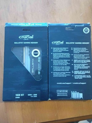Crucial Ballistix 32GB (4 x 8GB) PC4-25600 (DDR4-3200) Memory (BL2K8G32C16U4BL)