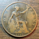 1919 Canada Large Cent — photo from another recent sale
