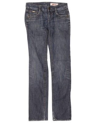Gas Damen Low Waist Slim Jeans W26 L31 Blau Baumwolle DN05