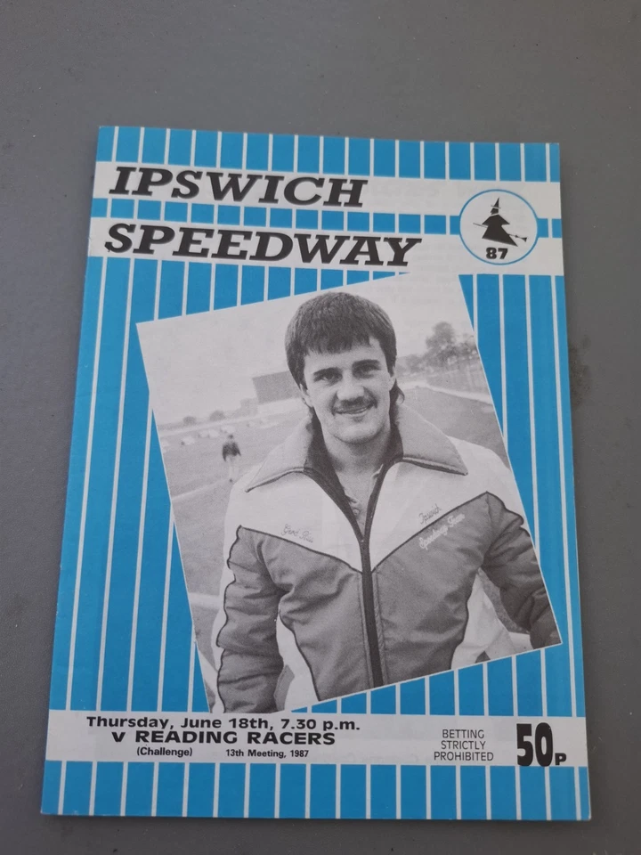 1987 speedway programme ipswich v reading - Image 1 of 1