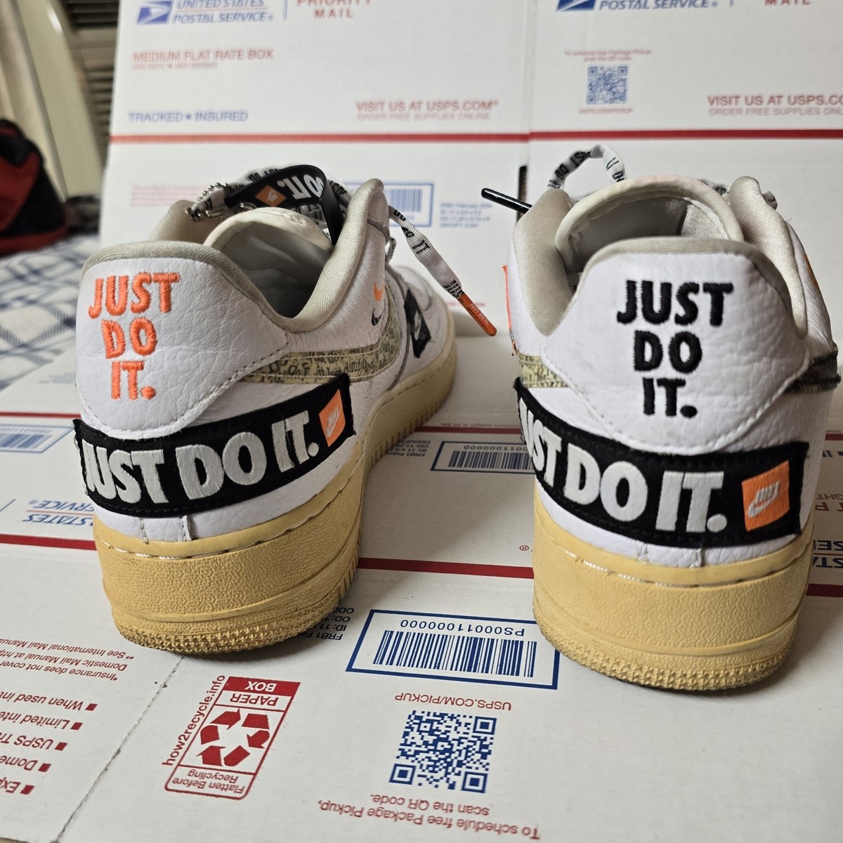Size 12.5 - Nike Air Force 1 '07 PRM Low Just Do It for sale