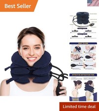 Ergonomic Cervical Traction Device for Neck Pain Relief - Portable Comfortable
