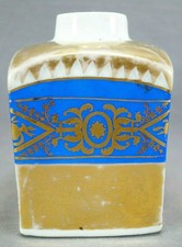 Greiner Rauenstein Germany Neoclassical Blue & Gold Tea Caddy Circa 1783-1800