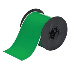 BRADY B30C-4000-595-GN Tape,Green,100 ft. L,4 In. W 6UMN1