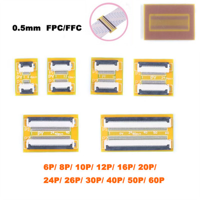 0,5 mm FPC/FFC Flachbandkabel Adapter Platine Konverter Breakout Verlängerung