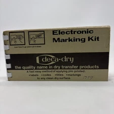 Vintage Deca-Dry Electronic Marking Kit 1979 Dry Transfer Booklet