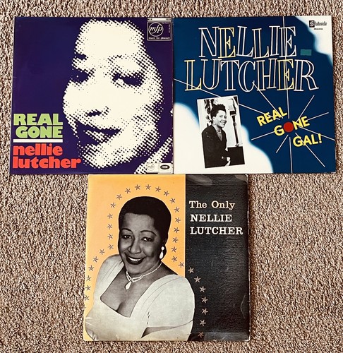 3 x Nellie Lutcher LP's: "Real Gone", "Real Gone Gal" & "The Only"