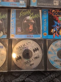 Sega CD Game Lot w/ Sonic CD, Lunar, Batman Returns, MegaRace, Manuals, Cases