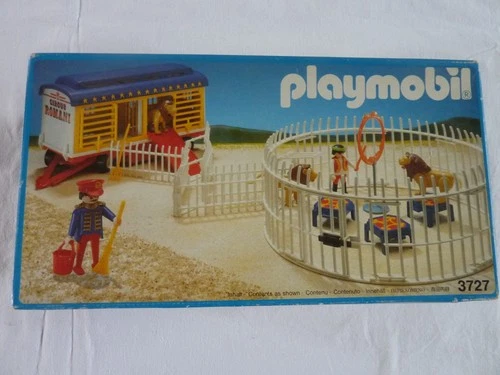 PLAYMOBIL 3727 VINTAGE CIRCUS ANIMALS ANIMAL TRAILER BEAST CAGE NEW
