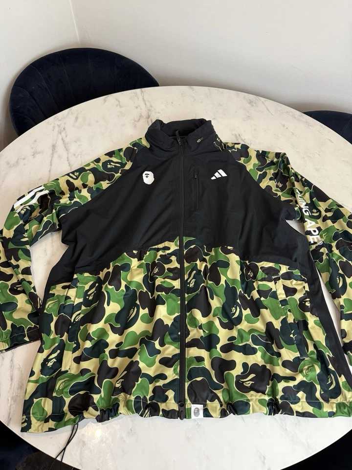 A Bathing Ape Bape X Adidas Wind Dry Hooded Jacket Size 2XL IQ3679 BNWT - Image 2 of 4