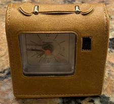 Vitronic Quartz Alarm Clock Japan Movement Made in Hong Kong 2.5” x 2.5”￼ Works