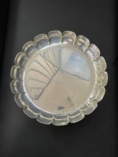 Vintage Tuttle Sterling Silver "PAUL de LAMERIE" 5.25" Pedestal Bowl, c. 1953