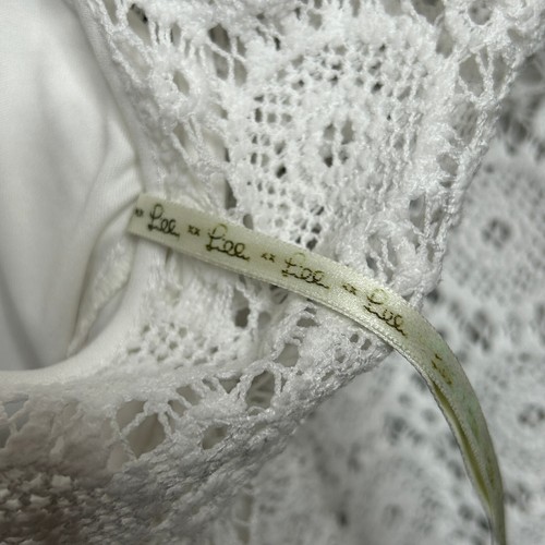 Lilly Pulitzer Dress Womens XS White Little Topanga Breakers Lace Beachy Vacay - 第 8/20 張圖片