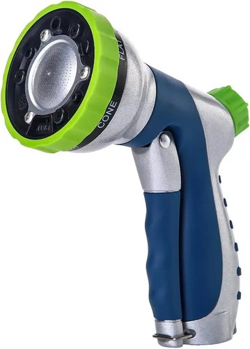 Adjustable Garden Hose Nozzle, Anti-leak Heavy Duty Spray Nozzle, High Pressure - Picture 1 of 7