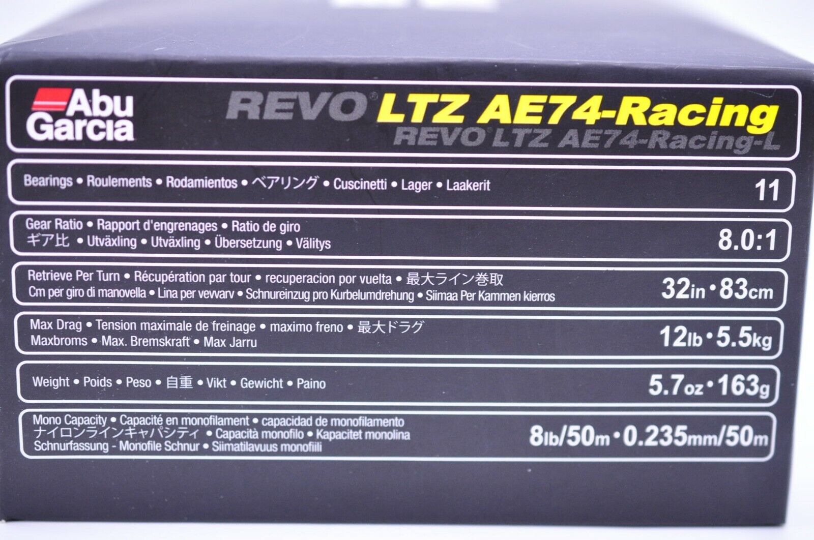 Abu Garcia Revo LTZ Ae74-racing Left 8.0 1 Casting Reel F/s From Japan 303  for sale online | eBay