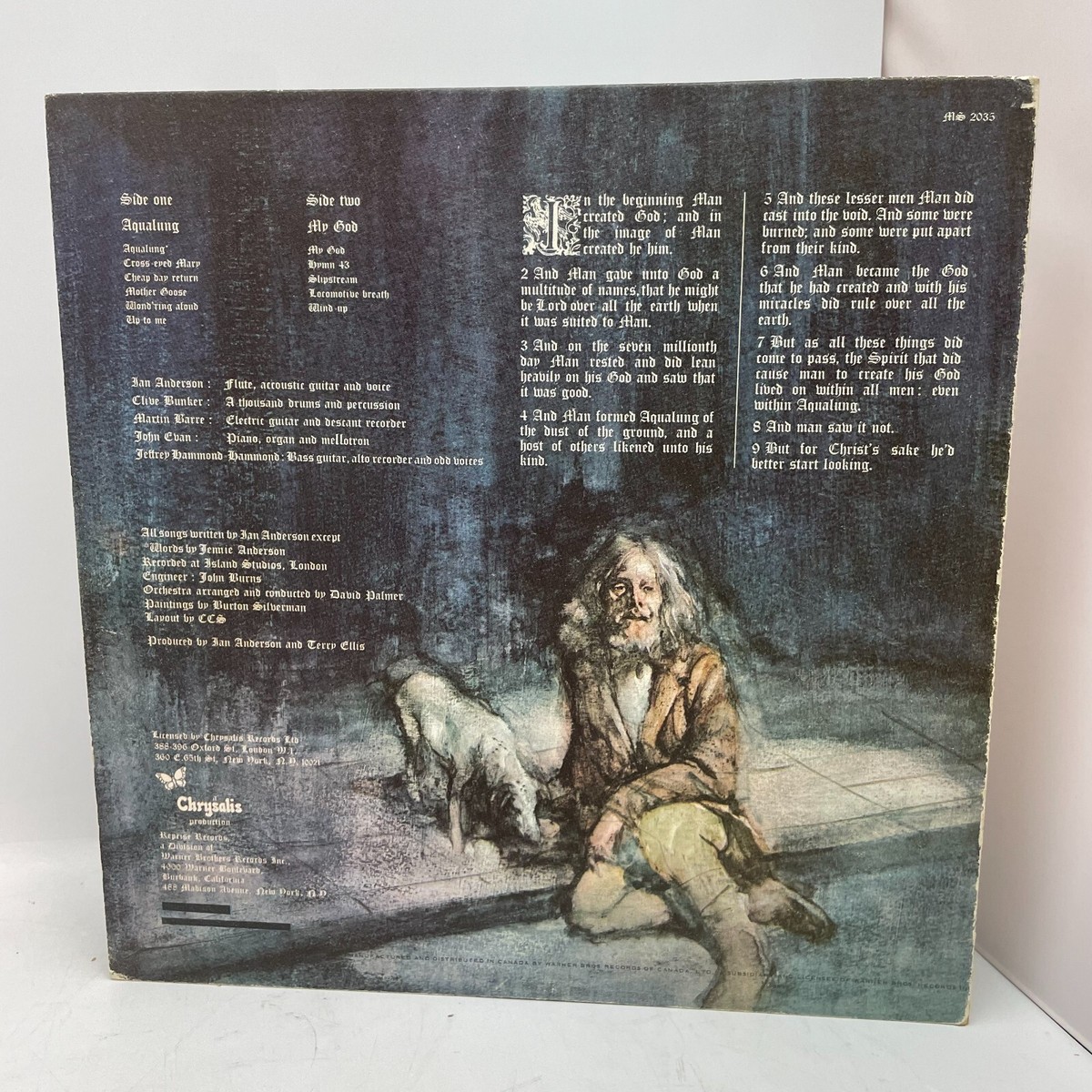 Jethro Tull ‎Aqualung Vinyl LP OG Canada 1971 Stereo Gatefold