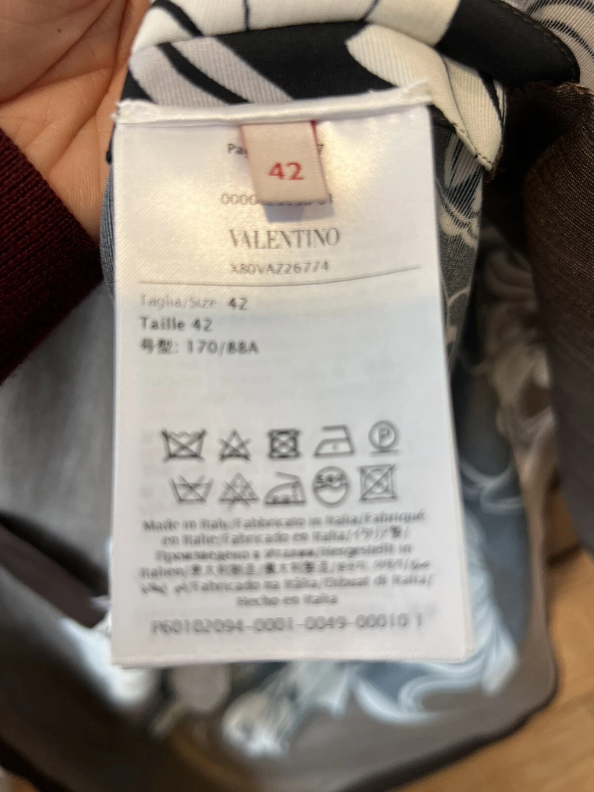 Mini abito floreale nuovo con etichette Valentino misto seta taglia 42