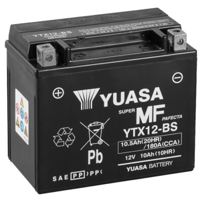 Batterie für Keeway Index 350 i,e. 2014 YUASA YTX12-BS AGM geschlossen
