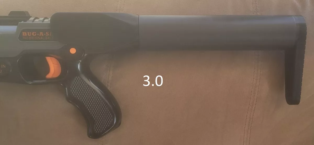 Stock for A Salt Shooting Bug Gun 3D Printed 2.0 2.5 3.0