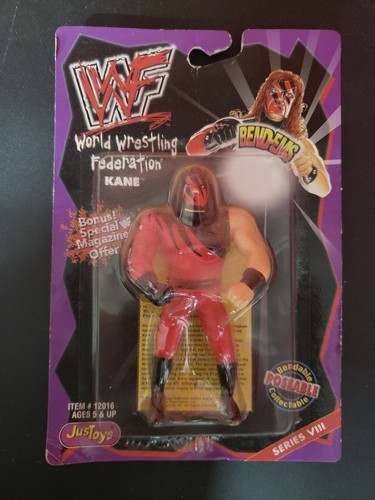 KANE - WWE WWF JUST TOYS Series 8 1998 Bend ems 5