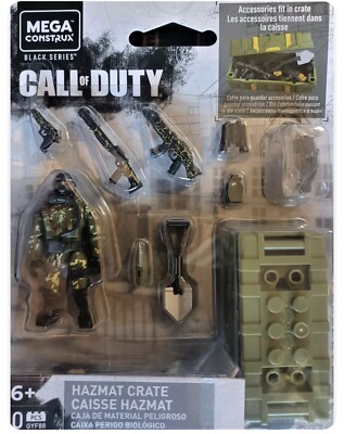 Mega Construx Black Series Call Of Duty Hazmat Crate (GYF88) 40 Pcs New