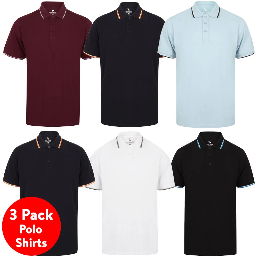 men's 100 cotton pique polo shirts