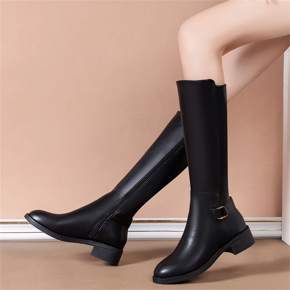 【THEAIRTOWN】soft ted long boots★ Jsaierl Thigh High Boots for Womens Over The Knee Patform