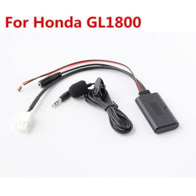 Motorrad Bluetooth AUX Kabel Adapter + MIC für Honda Goldwing GL1800