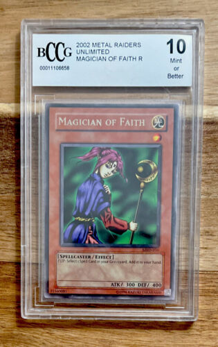 MAGICIAN OF FAITH UNLIMITED Metal Raiders MRD-036 BCCG 10 Gem Mint! Yu-Gi-Oh - Picture 1 of 3