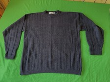 Vintage Navy Blue Men's Bill Blass Sz XLT Crew Neck Sweater!!! Made In USA !!