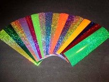 3" x 12" 2pk Sparkle Holographic Fishing Lure Tape In 17 Colors