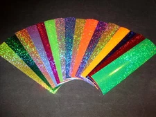 3" x 12" 2pk Sparkle Holographic Fishing Lure Tape In 17 Colors