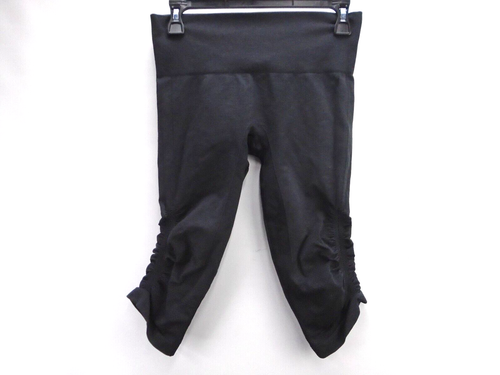 Lululemon In The Flow Leggings Womens Size 6 Black Cropped Athletic Activewear - Picture 7 of 7