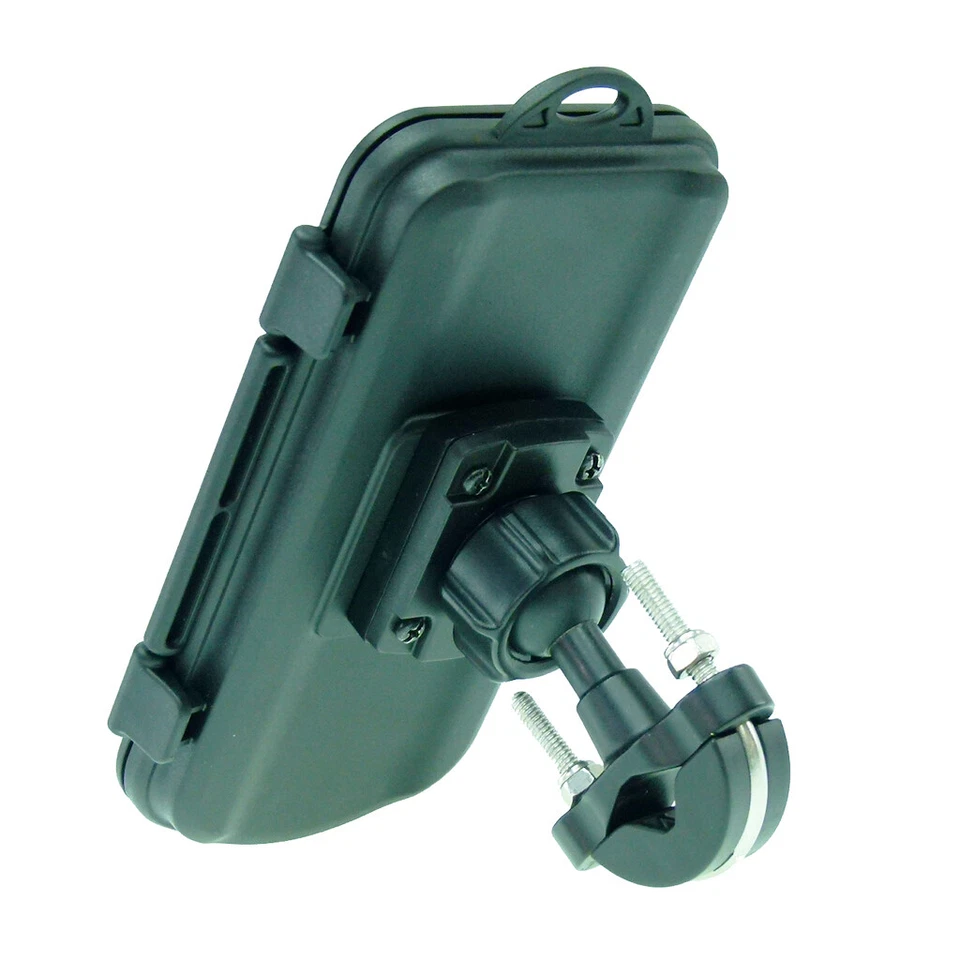 Waterproof Motorcycle Bike U-Bolt Handlebar Mount Phone Holder for OnePlus 3 - Image 2 of 4