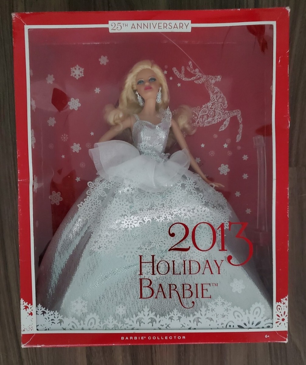 Barbie 2013 HOLIDAY BARBIE 25th Anniversary X8271 New In Box | eBay