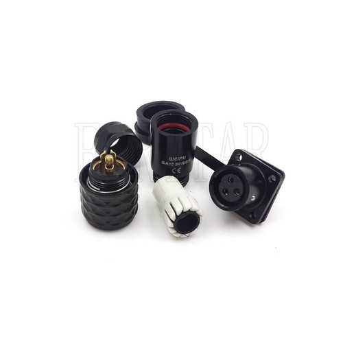 WEIPU SA12 2 - 9 Pin Waterproof Connector Aviation Electrical Power Plug Socket - Picture 6 of 19