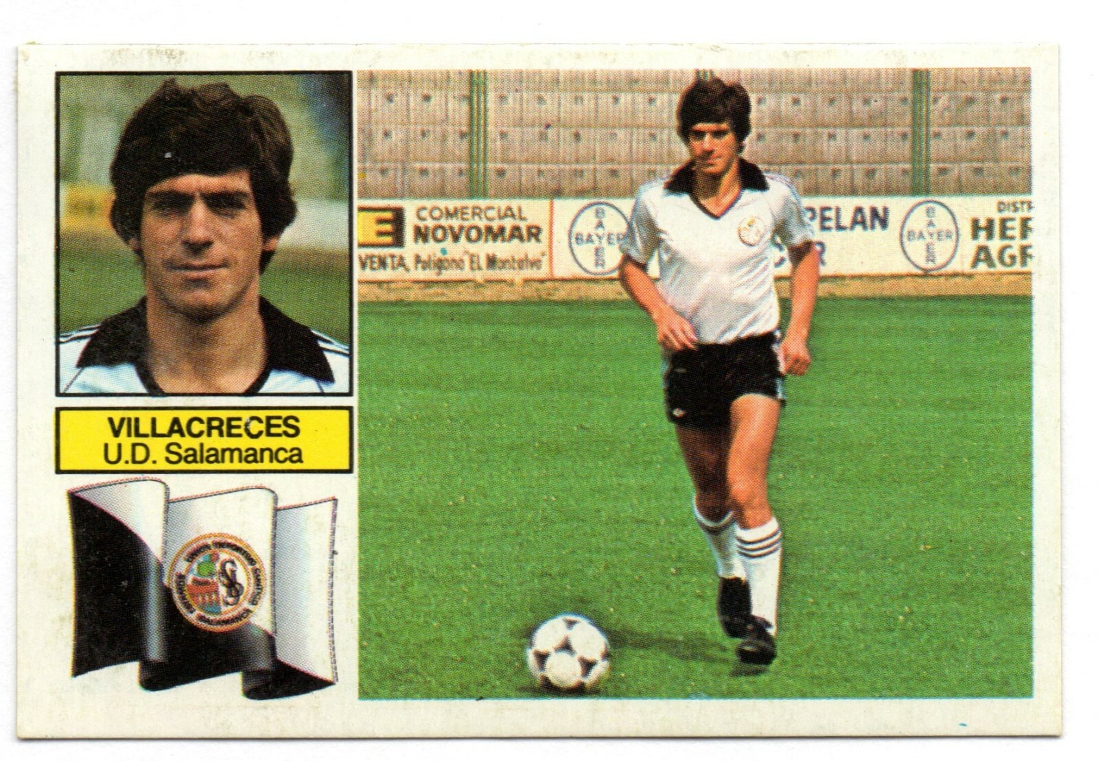VILLACRECES - U. D. SALAMANCA 1982-83 CROMO ESTE PANINI LIGA 82/83