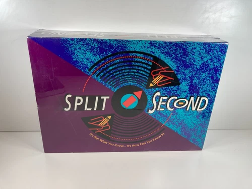 Vintage Split Second Board Game Parker Brothers 1992 Sealed