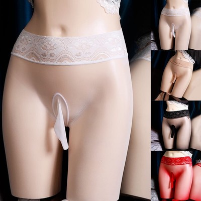 Elegante transparente Strumpfhose für Herren Unterwäsche super elastisch glänzend Strümpfe