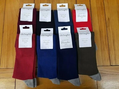 THOUGHT (BRAINTREE) BAMBOO MENS' SOCKS - SPM490 SOLID JACKS - BNWT