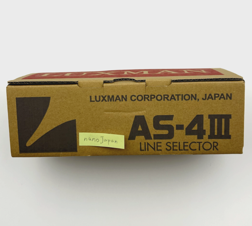 LUXMAN AS-4 Channel Selector RCA Analog Line Source Amplifier Audiophile Component Made in Japan