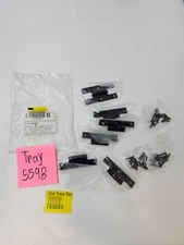 ( pack of 6) QCAA Black Steel H-Hinge for Cabinet Doors, Matte Black